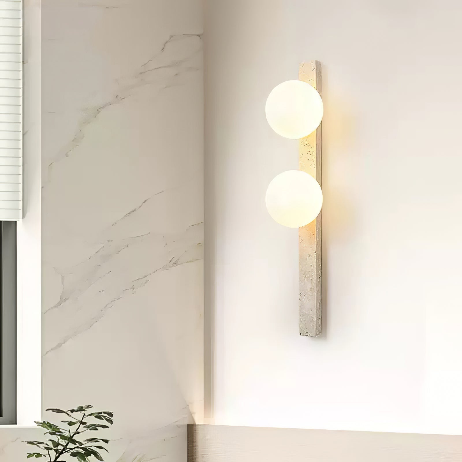 Valoaria Travertine Wall Light