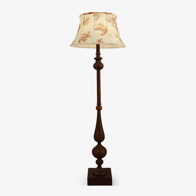 Floren Wood Fabric Classic Floor Lamp