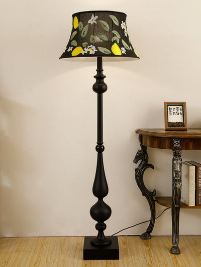 Floren Wood Fabric Classic Floor Lamp