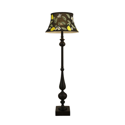 Floren Wood Fabric Classic Floor Lamp