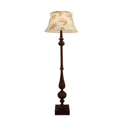 Floren Wood Fabric Classic Floor Lamp