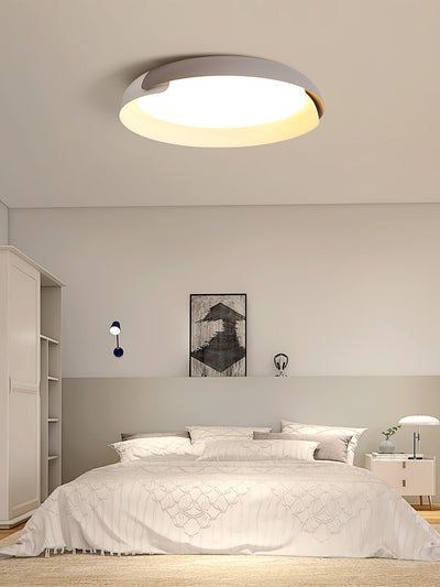 Nomino Ceiling Lamp Round Acrylic Wood Soft Minimalist
