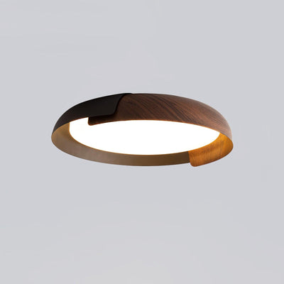 Nomino Ceiling Lamp Round Acrylic Wood Soft Minimalist