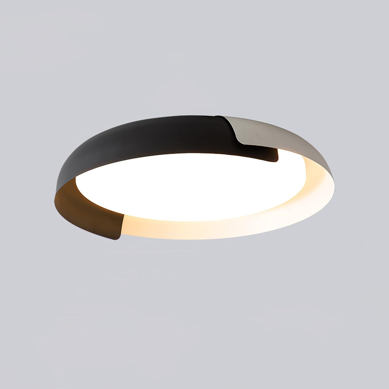 Nomino Ceiling Lamp Round Acrylic Wood Soft Minimalist