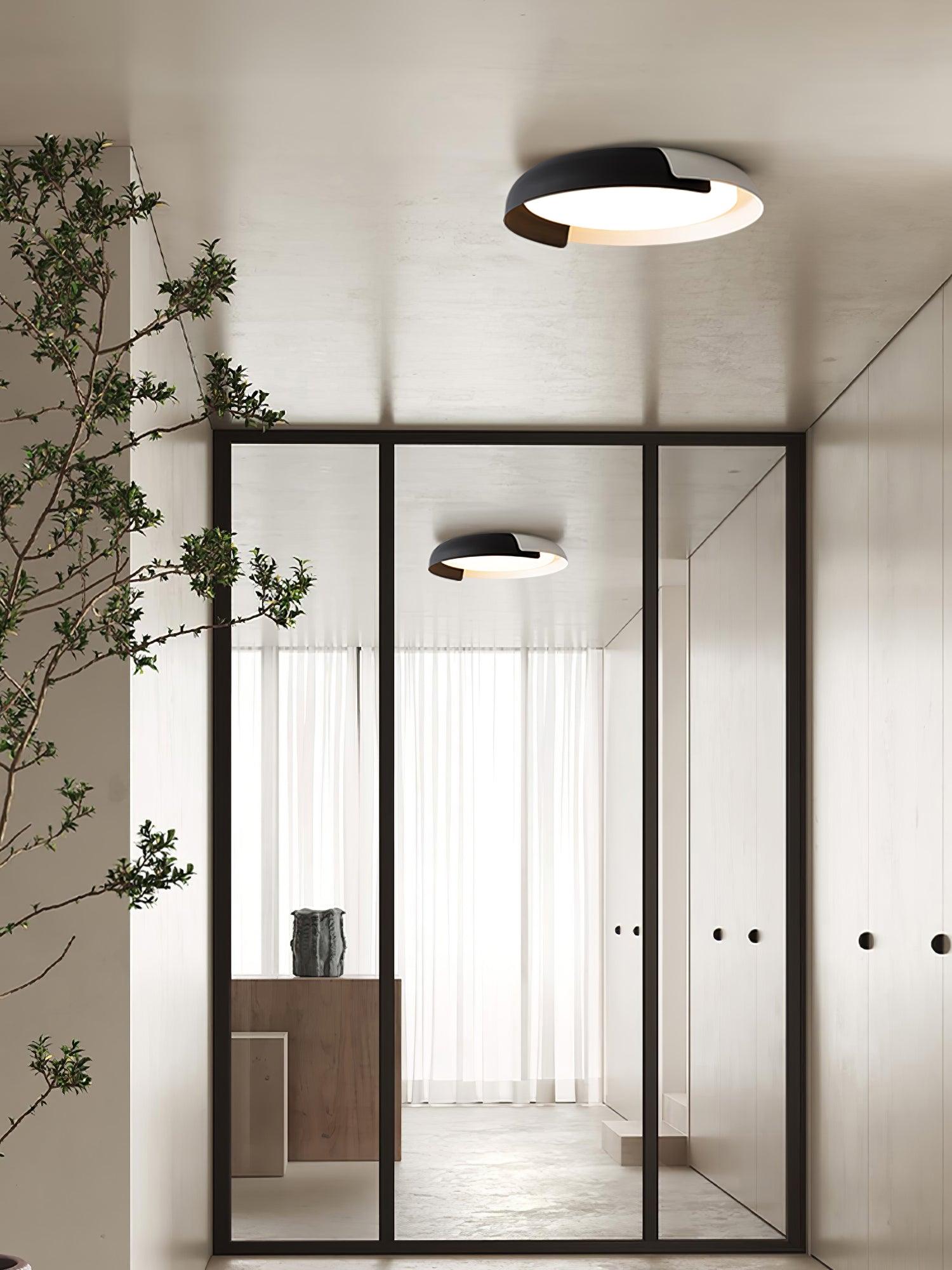 Nomino Ceiling Lamp Round Acrylic Wood Soft Minimalist