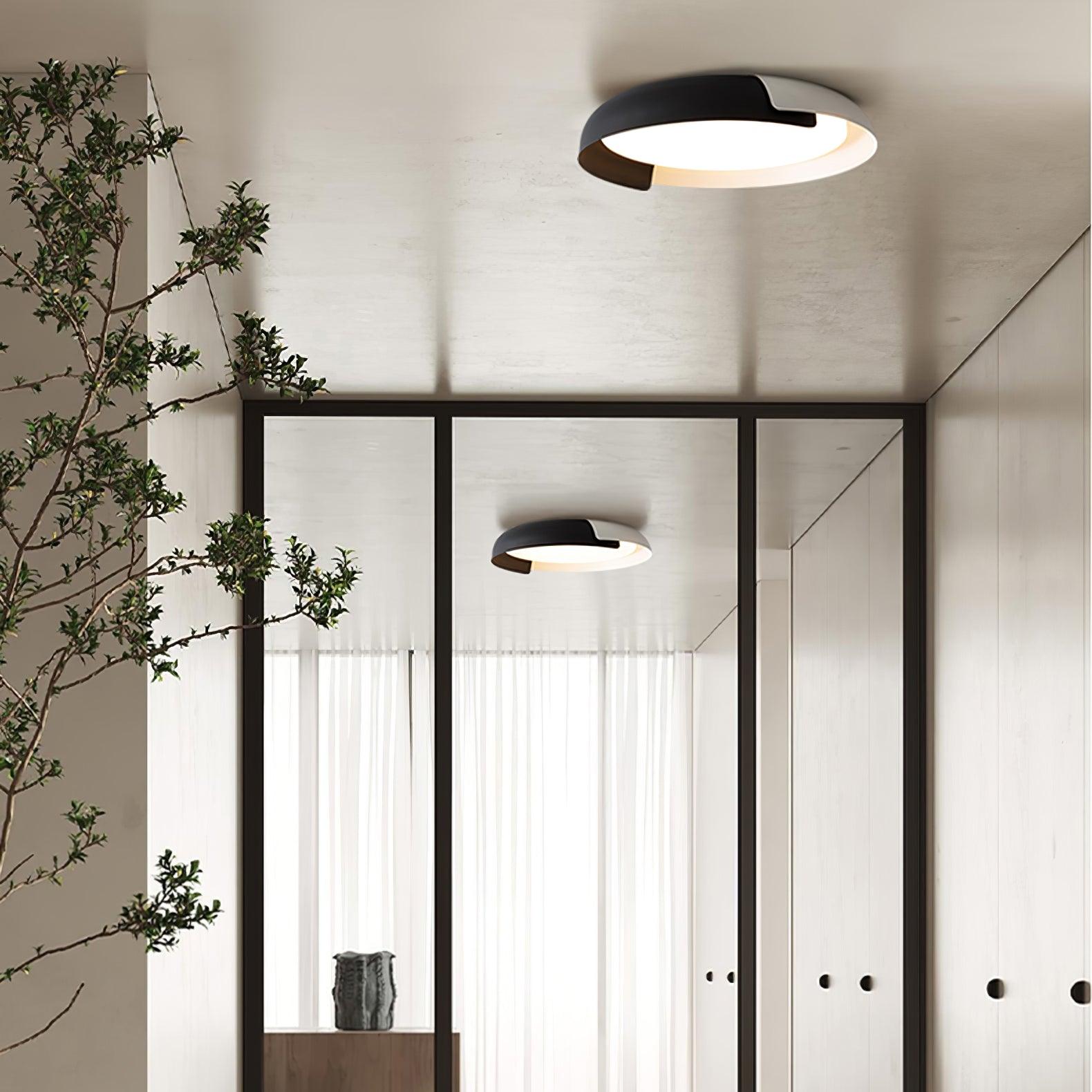 Nomino Ceiling Lamp Round Acrylic Wood Soft Minimalist