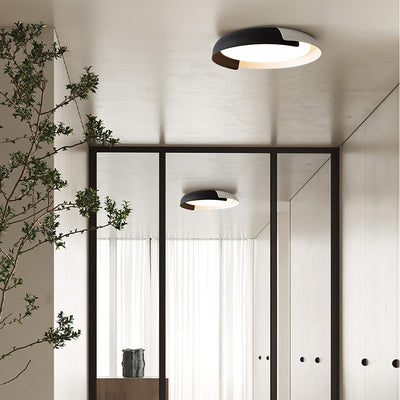 Nomino Ceiling Lamp Round Acrylic Wood Soft Minimalist