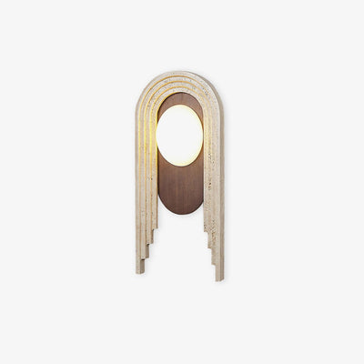 Uloryra Arch-Frame Travertine Wall Light