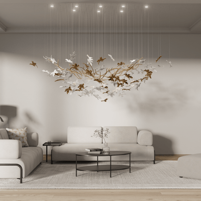Arinan Floral Glass Chandelier