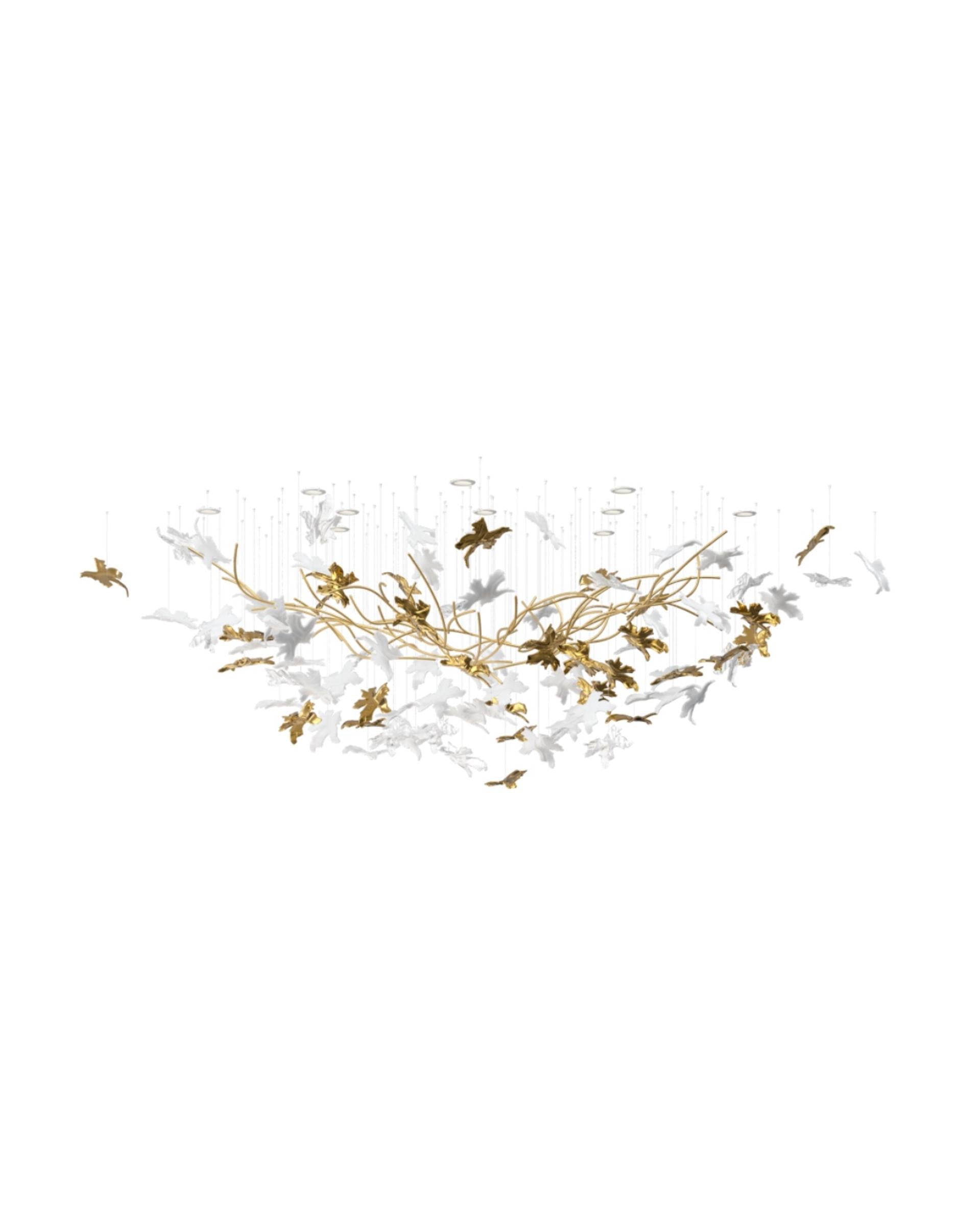 Arinan Floral Glass Chandelier