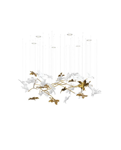 Arinan Floral Glass Chandelier