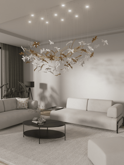 Arinan Floral Glass Chandelier