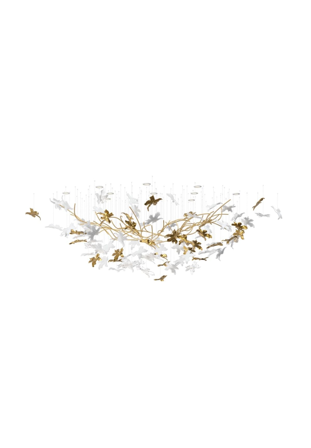 Arinan Floral Glass Chandelier