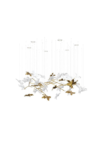 Arinan Floral Glass Chandelier