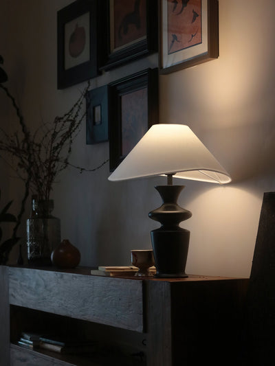 Sylaleria Minimalist Wood Table Lamp