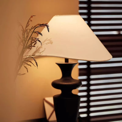 Sylaleria Minimalist Wood Table Lamp