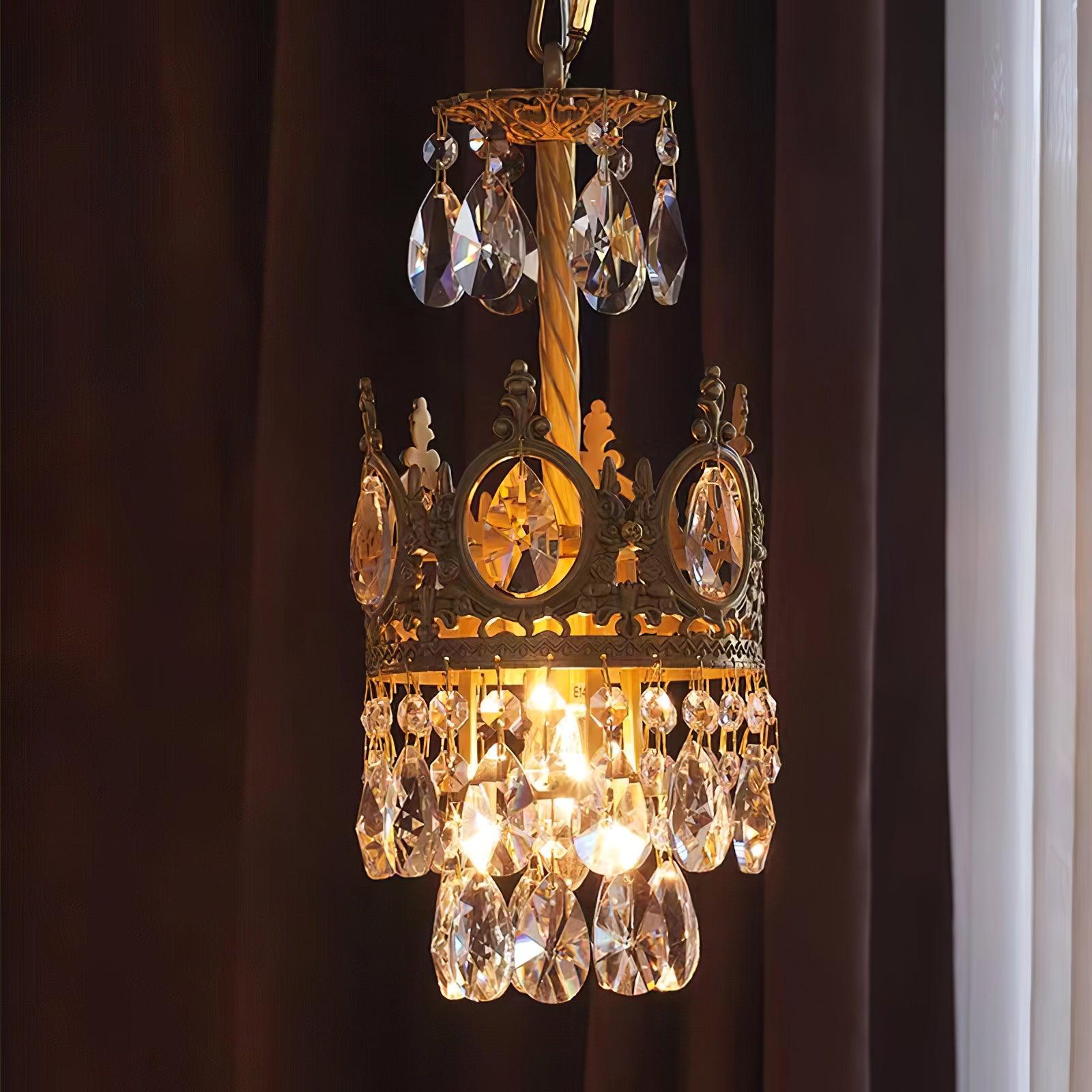 Luxeian Vintage Crystal Chandelier