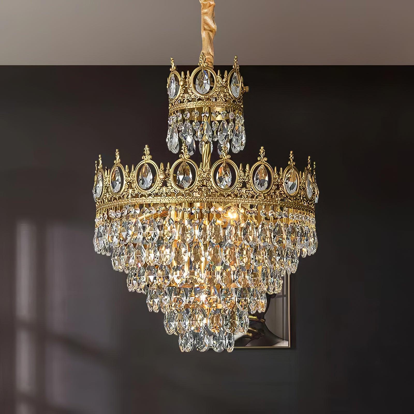Luxeian Vintage Crystal Chandelier