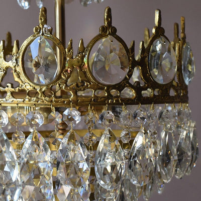 Luxeian Vintage Crystal Chandelier
