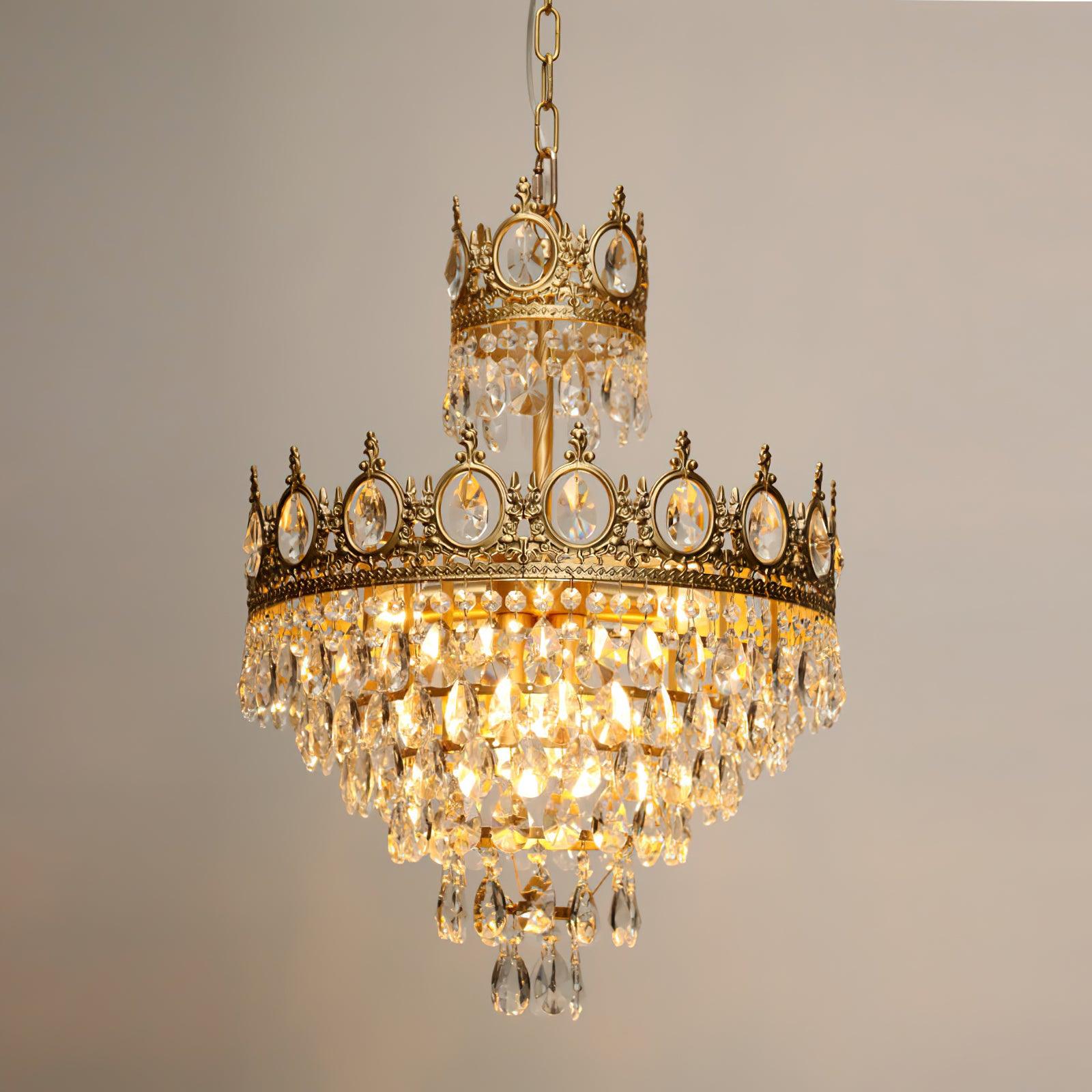 Luxeian Vintage Crystal Chandelier