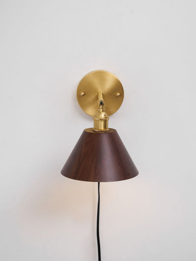 Oakmere Wood Plug In Indoor Wall Light
