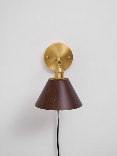 Oakmere Wood Plug In Indoor Wall Light