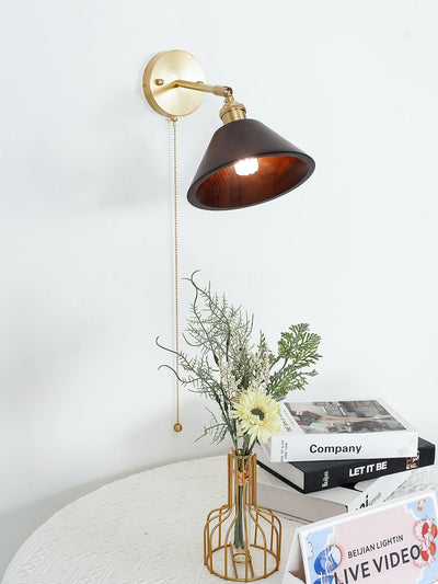 Rasen Vintage Wood Wall Lamp