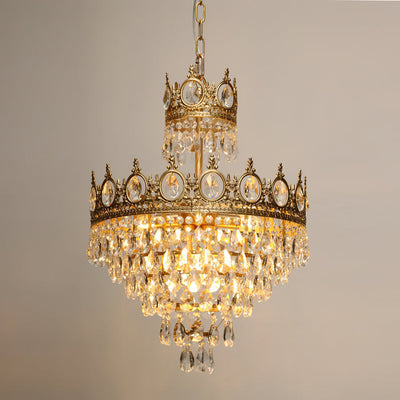 Luxeian Vintage Crystal Chandelier
