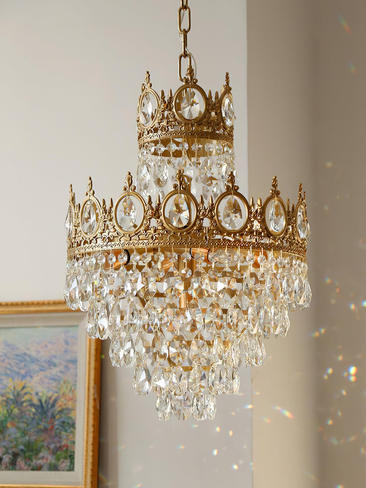 Luxeian Vintage Crystal Chandelier