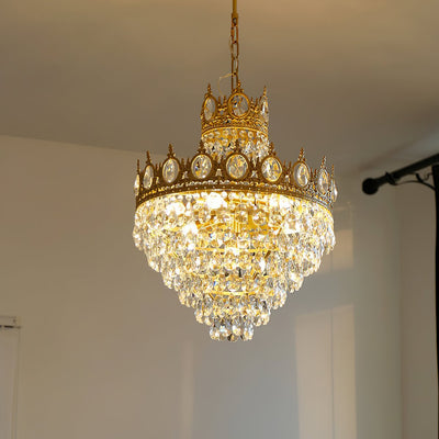 Luxeian Vintage Crystal Chandelier