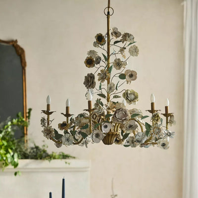 Vintage Floral Chandelier
