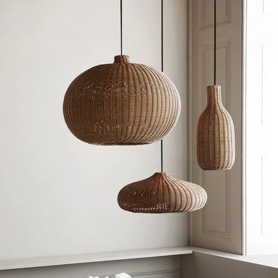 Savana Rattan Pendant Light - Neutral Decor