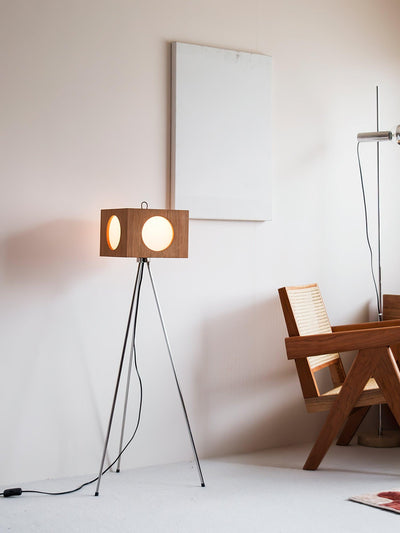 OrbitBox Vintage Camera Floor Lamp