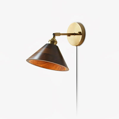 Oakmere Wood Plug In Indoor Wall Light