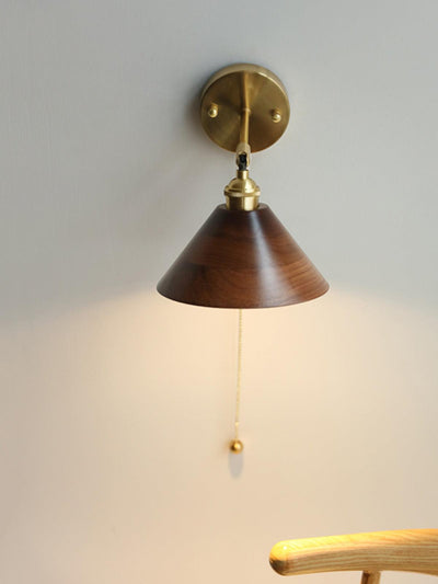 Rasen Vintage Wood Wall Lamp