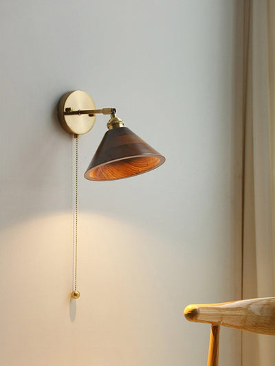 Rasen Vintage Wood Wall Lamp