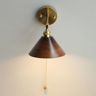 Rasen Vintage Wood Wall Lamp