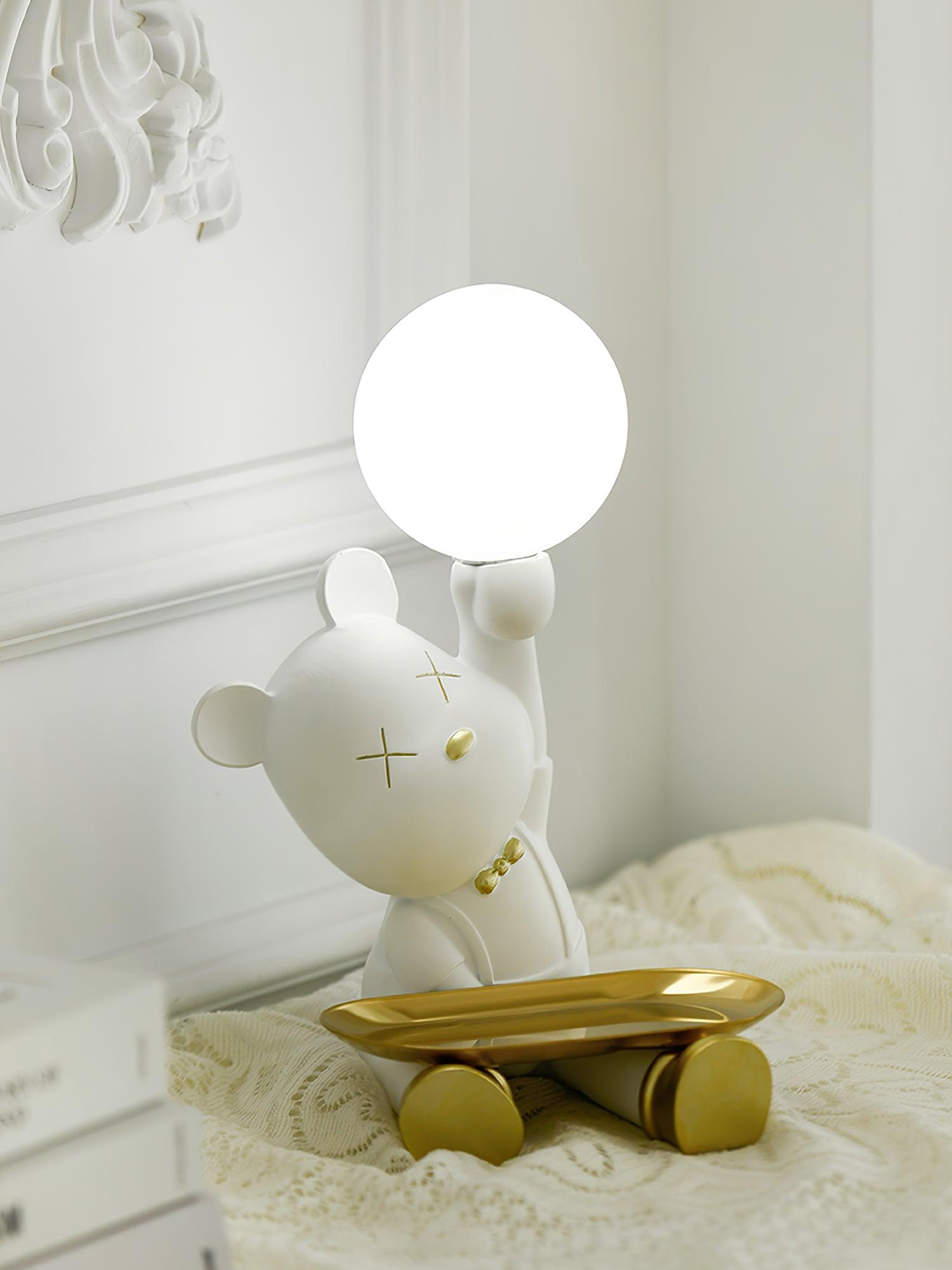 Kubo Resin Artistic Desk Lamp - Neutral Decor