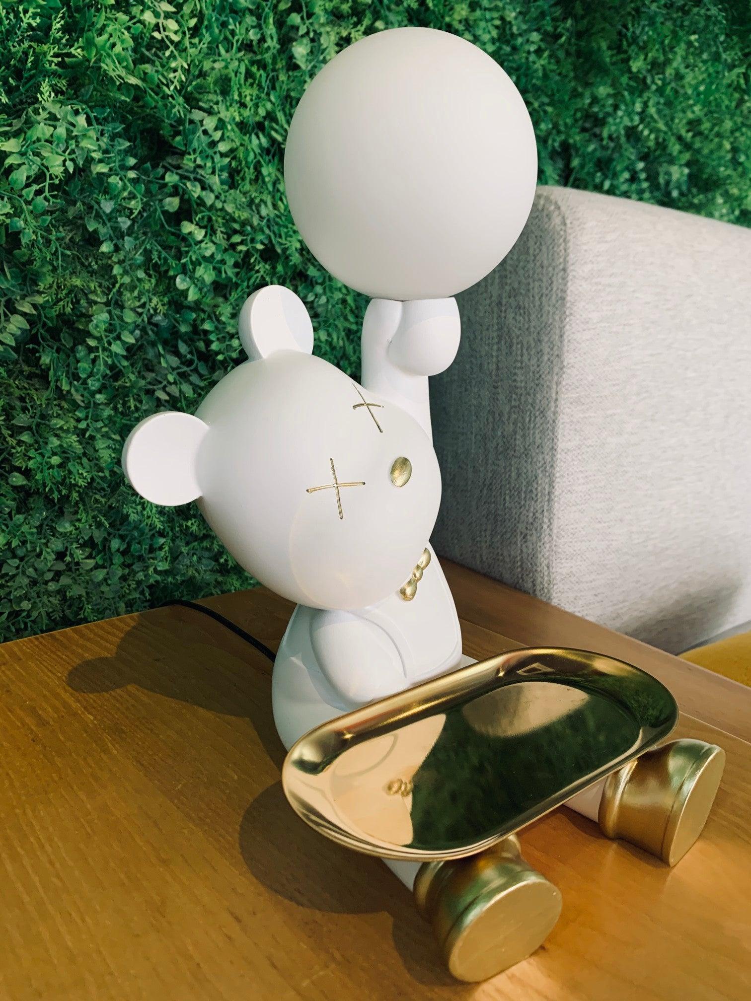 Kubo Resin Artistic Desk Lamp - Neutral Decor