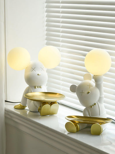 Kubo Resin Artistic Desk Lamp - Neutral Decor