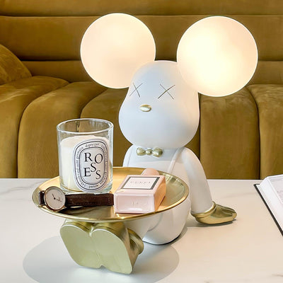 Kubo Resin Artistic Desk Lamp - Neutral Decor