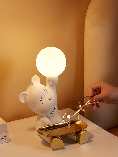 Kubo Resin Artistic Desk Lamp - Neutral Decor