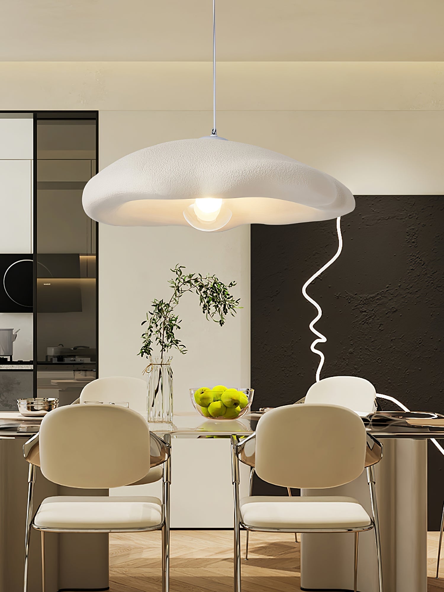 Nylire Modern Minimalist Art Plastic Pendant Light
