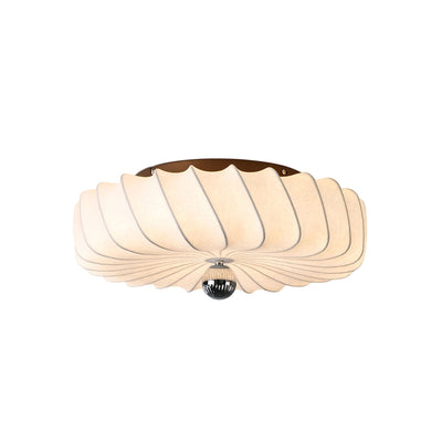 Zelore Swirl Fabric Bronze Pendant Light