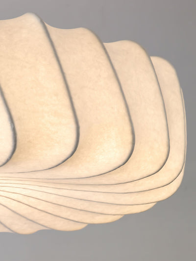 Zelore Swirl Fabric Bronze Pendant Light