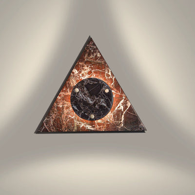 Pyramid Rustic Marble Wall Light