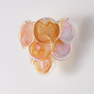 Vivelle Wall Light Ethereal Glass Petal - Neutral Decor