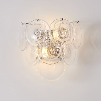 Vivelle Wall Light Ethereal Glass Petal - Neutral Decor