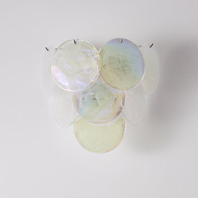Vivelle Wall Light Ethereal Glass Petal - Neutral Decor