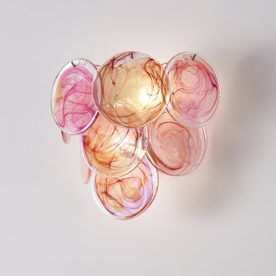 Vivelle Wall Light Ethereal Glass Petal - Neutral Decor